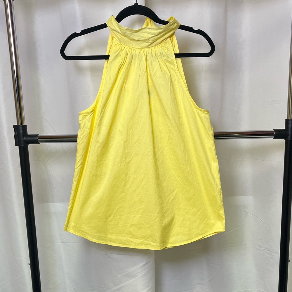 J. Crew women’s Yellow Halter Camisole with tie back size 6